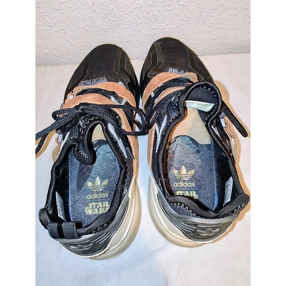 Size 9 - Adidas Star Wars x ZX 2K Boost Han Solo Fast Shipping Authentic Shoes - Picture 4 of 7